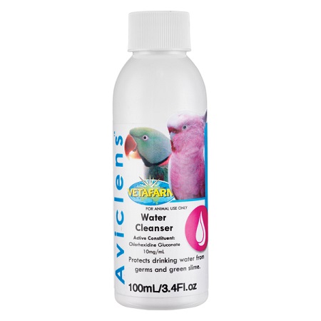 Vetafarm Aviclens great disinfectant for drinking water keeps it cleaner longer - lady gouldian finch