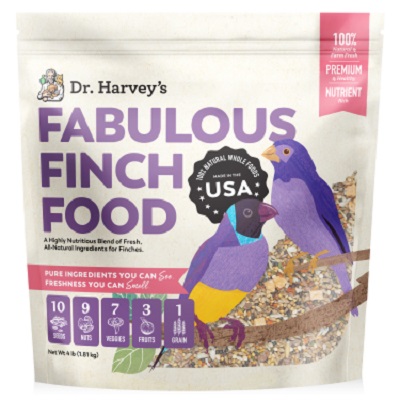Fabulous Finch - Dr Harvey's Finch Food - Food Grade Ingredients - Finch Supplies