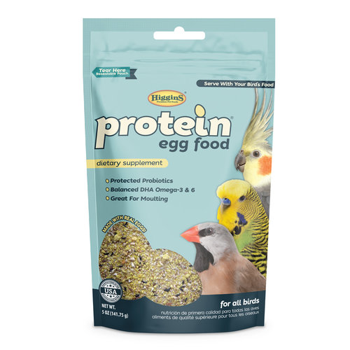 Higgins Protein Egg Food for Breeding Birds - Dry Convenient and Easy to Use