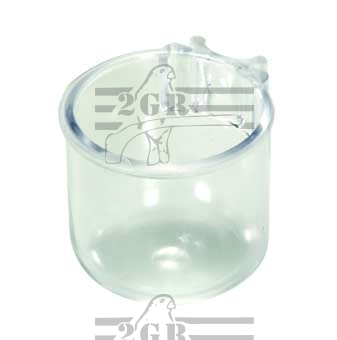 Mineral Cup - Clear acrylic cup for minerals - art 41 - 2GR - Finch and Canary Cage Accessories