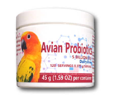 Avian Probiotics - Equa Holistics Animal Supplements - Support Supplement - Avian Medication - Bird Supplies