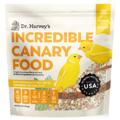 Incredible Canary - Dr. Harvey's Naturally Fortified Canary Diet - Canary Food - Canary Supplies