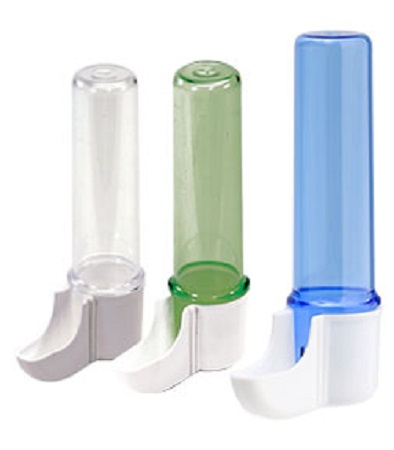 Secondino Show Cage Drinkers -  blue green or clear water tubes - art 221 - 2GR - Canary Cage Accessory